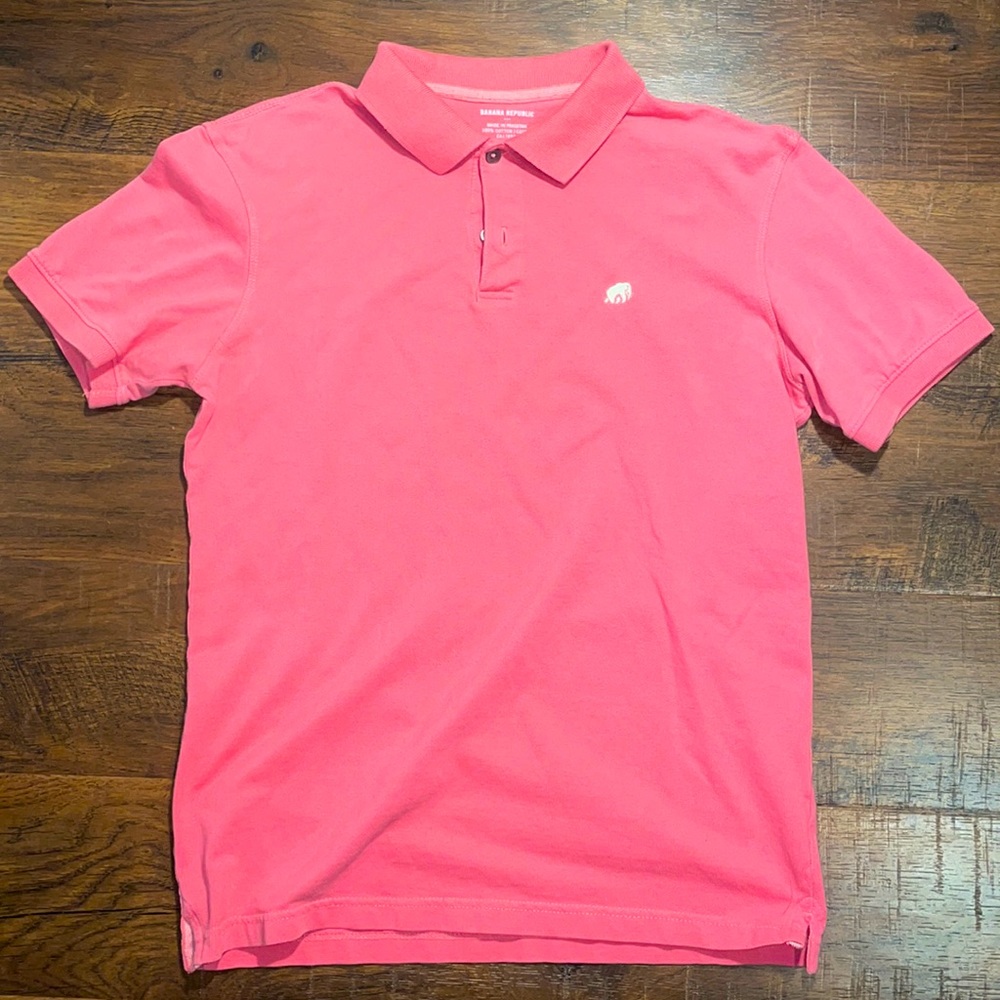 Banana Republic Small Cotton Polo - Salmon